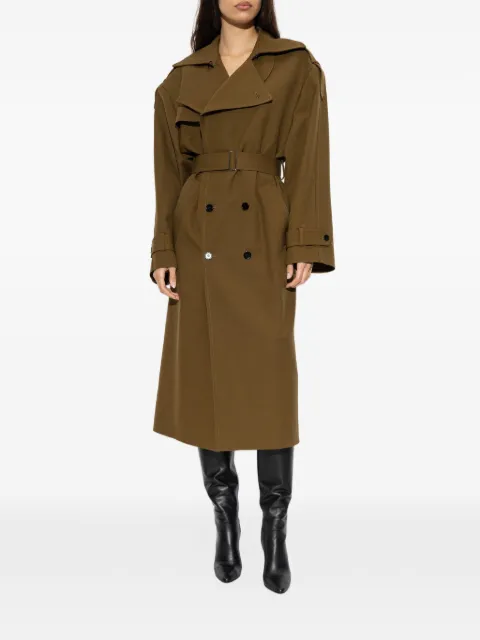 Balmain double-breasted belted coat