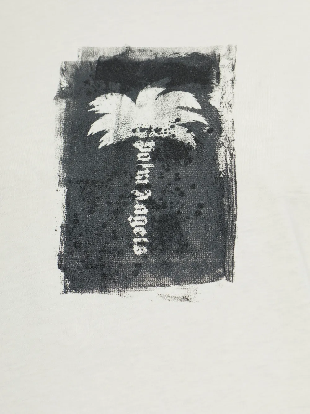 Palm Angels Palm Tree cropped T-shirt Beige
