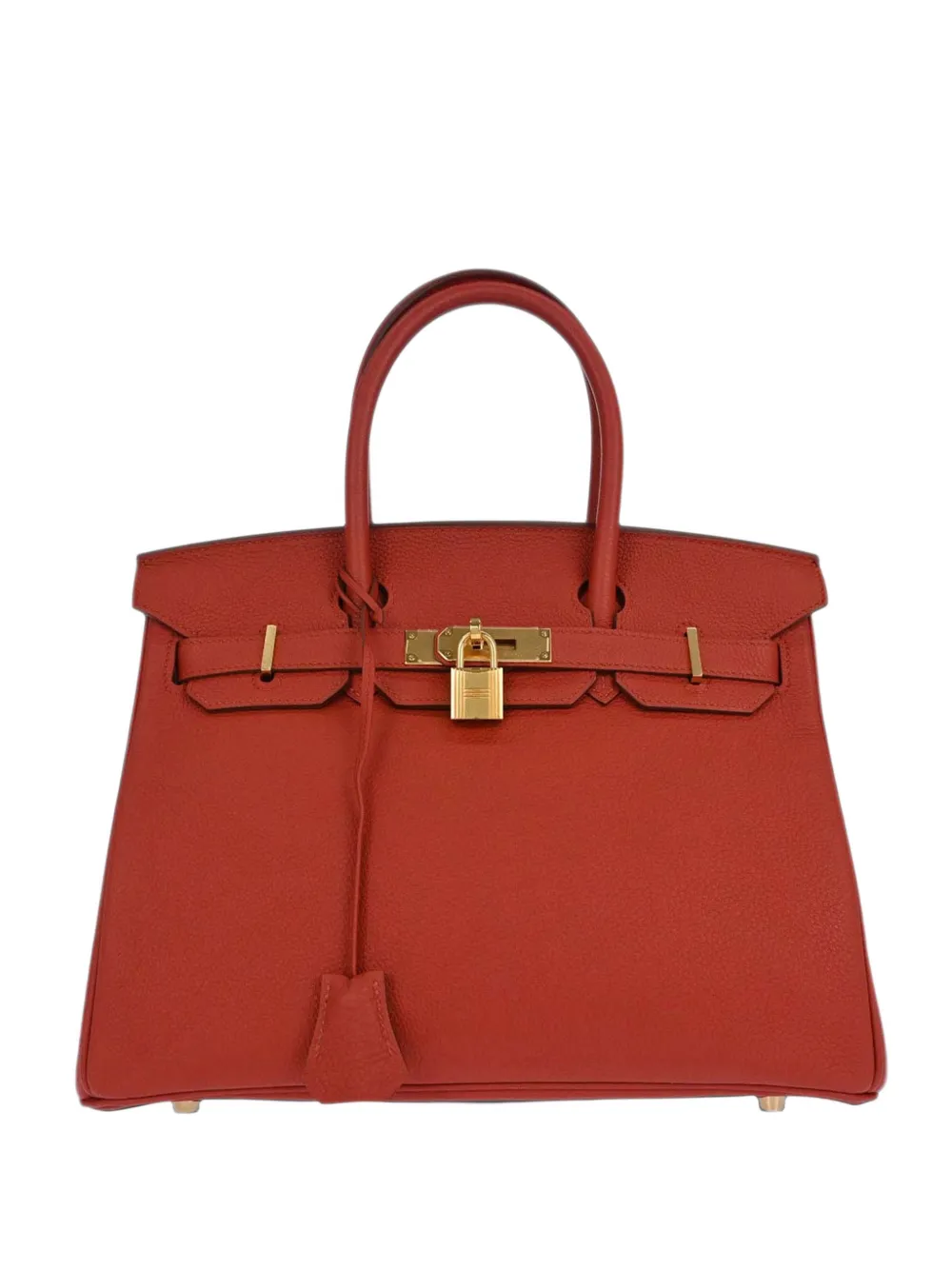 Hermès Pre-Owned 30 Birkin leather tote bag - Rot