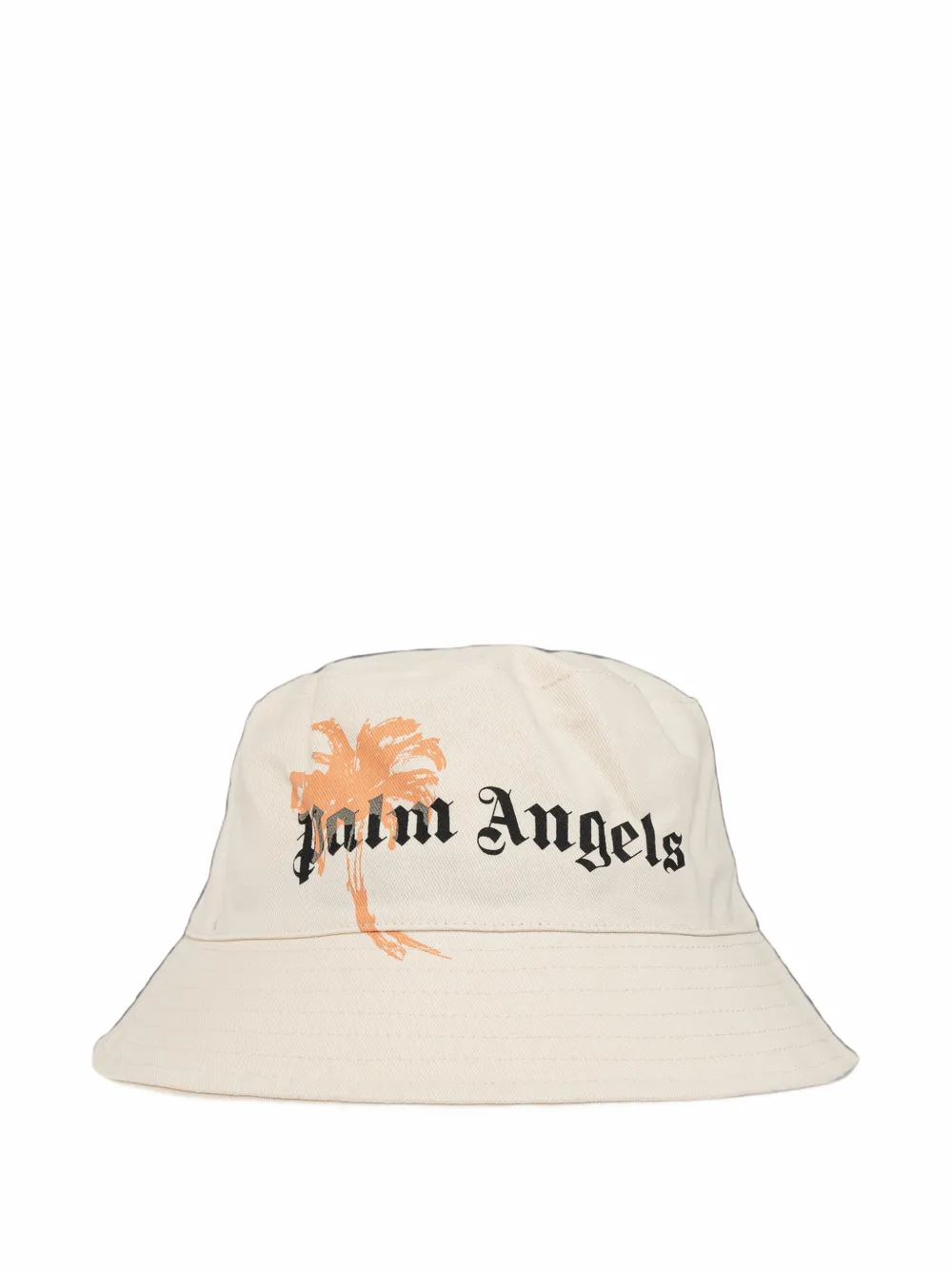 Palm Angels logo-print bucket hat Beige