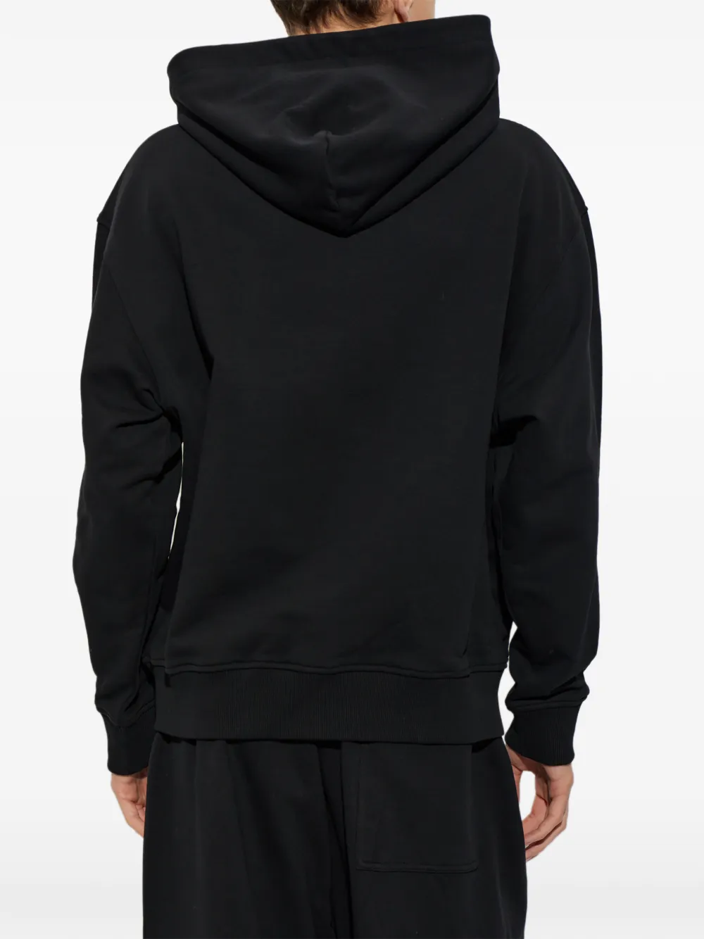 Palm Angels logo-print hoodie Zwart