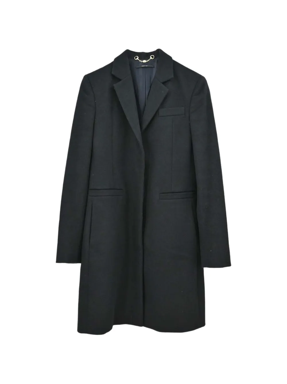 Gucci Pre-Owned 2010 notched-lapels coat - Schwarz