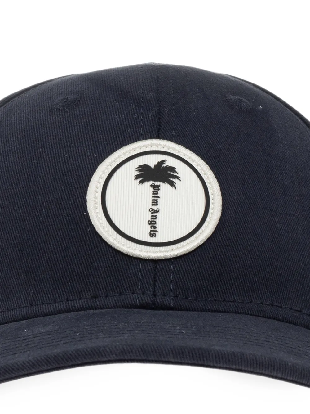 Palm Angels logo-patch baseball cap Blauw