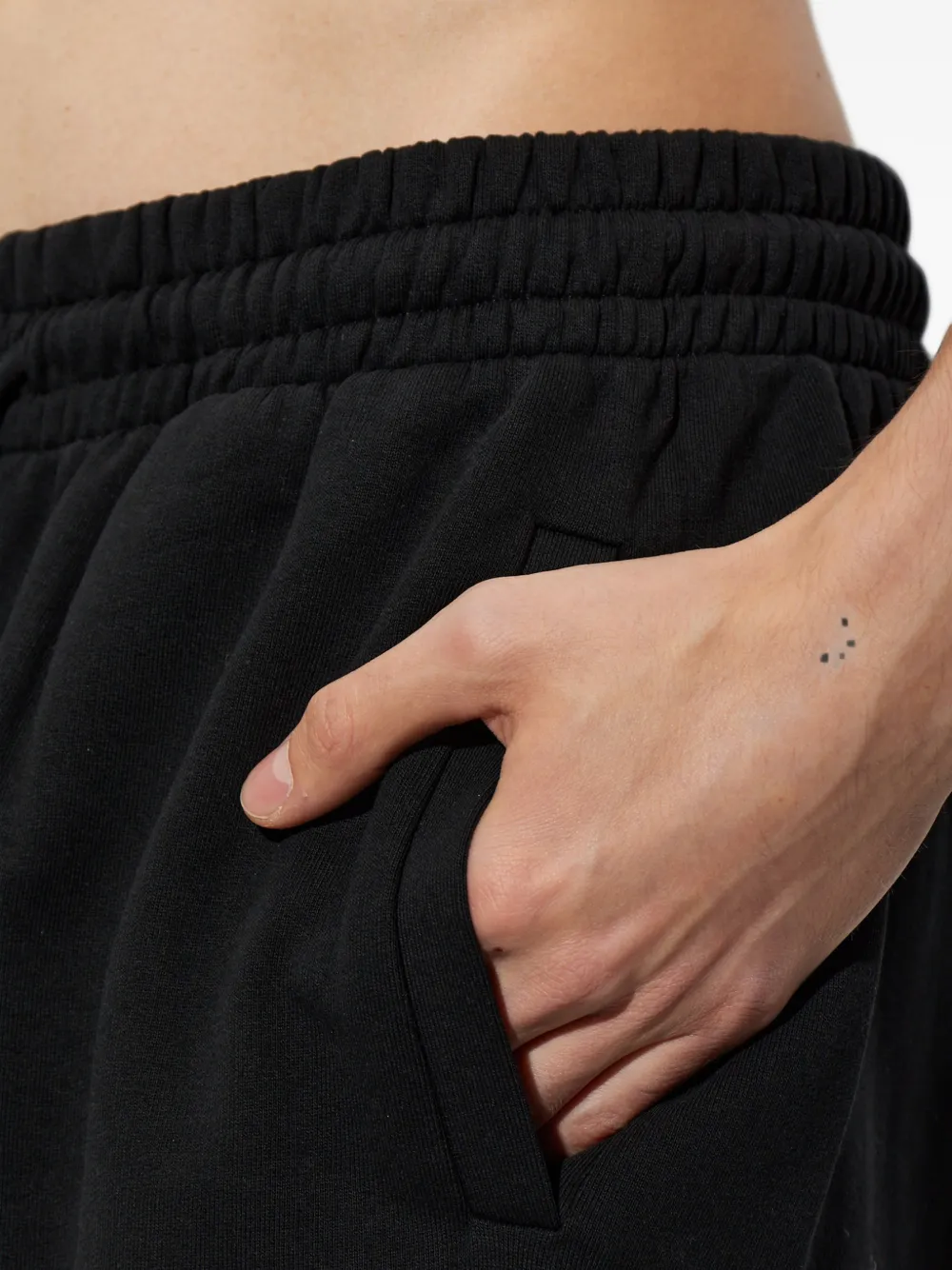 Palm Angels logo-print track pants Zwart