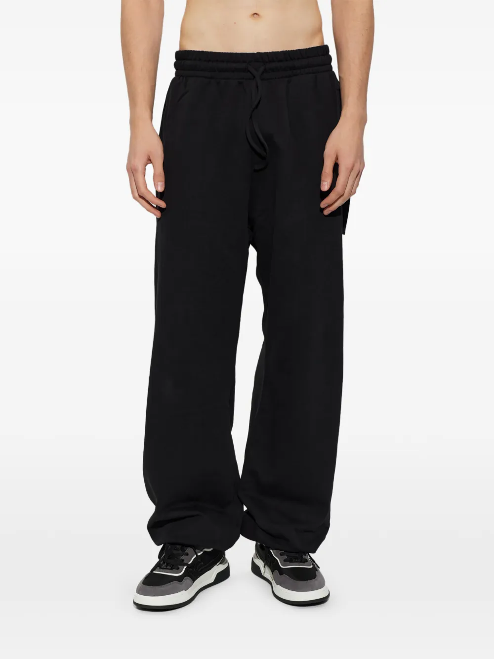 Palm Angels logo-print track pants Zwart