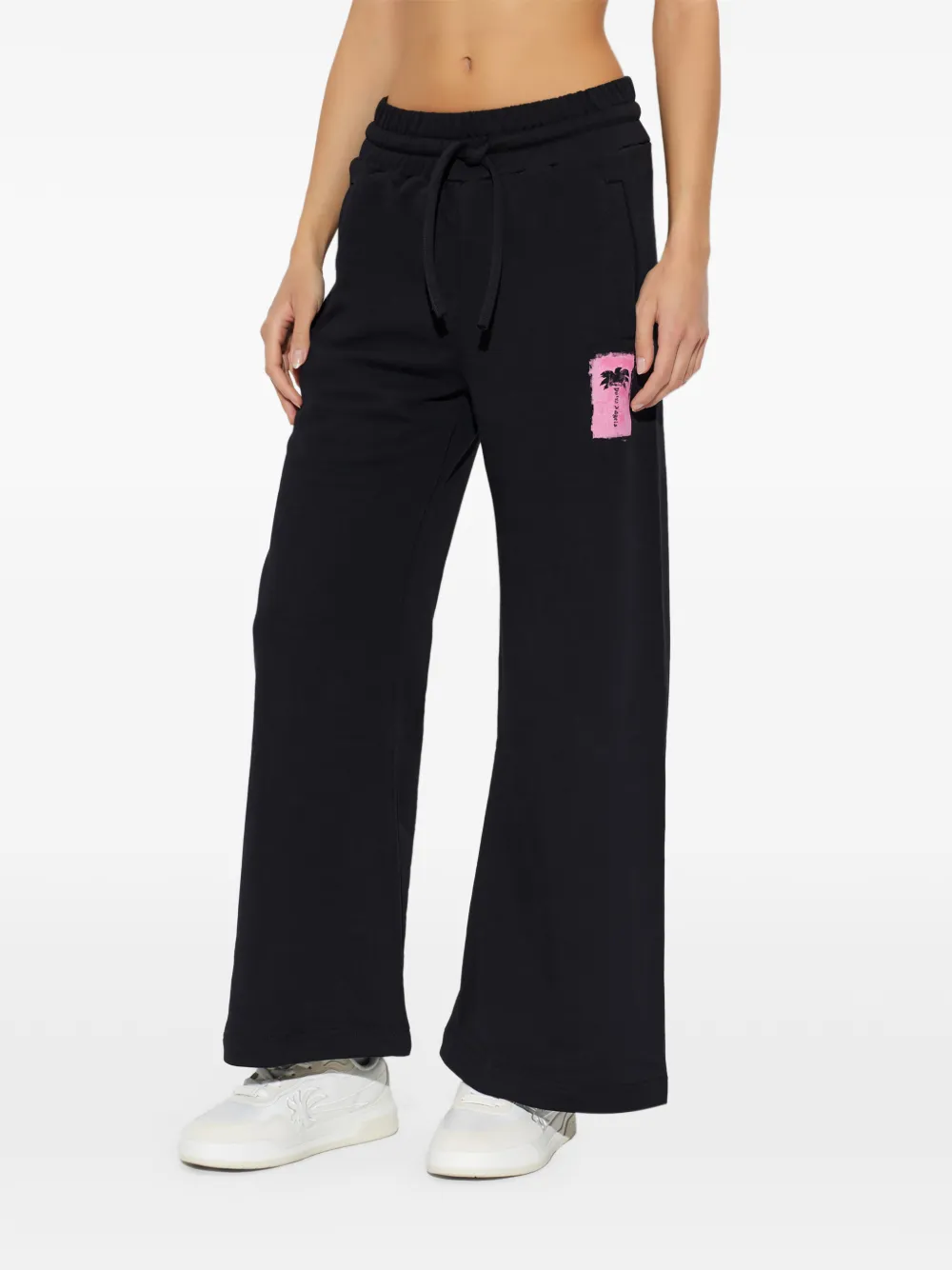 Palm Angels brushed Palm Tree sweatpants Zwart