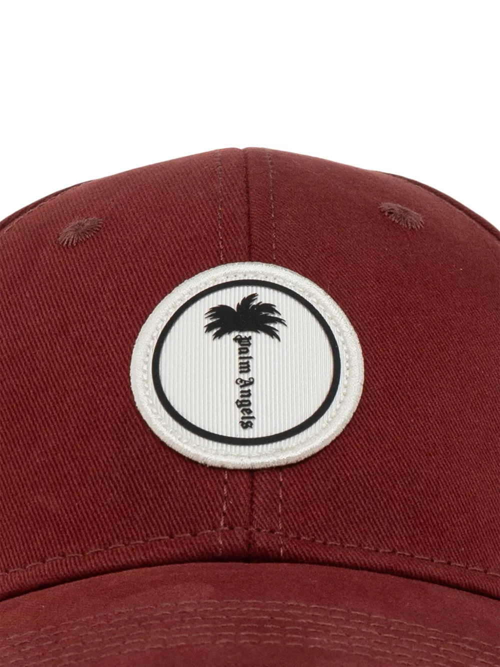 Palm Angels logo-patch baseball cap Rood