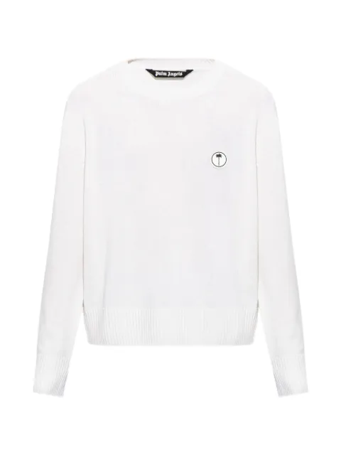 Palm Angels suéter con parche del logo