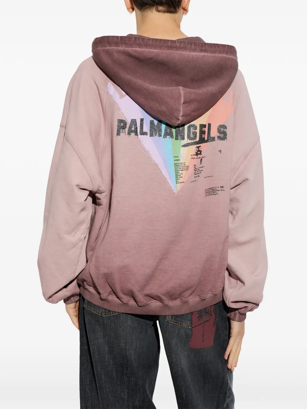 Palm Angels Neon Boulevard Back hoodie Bruin