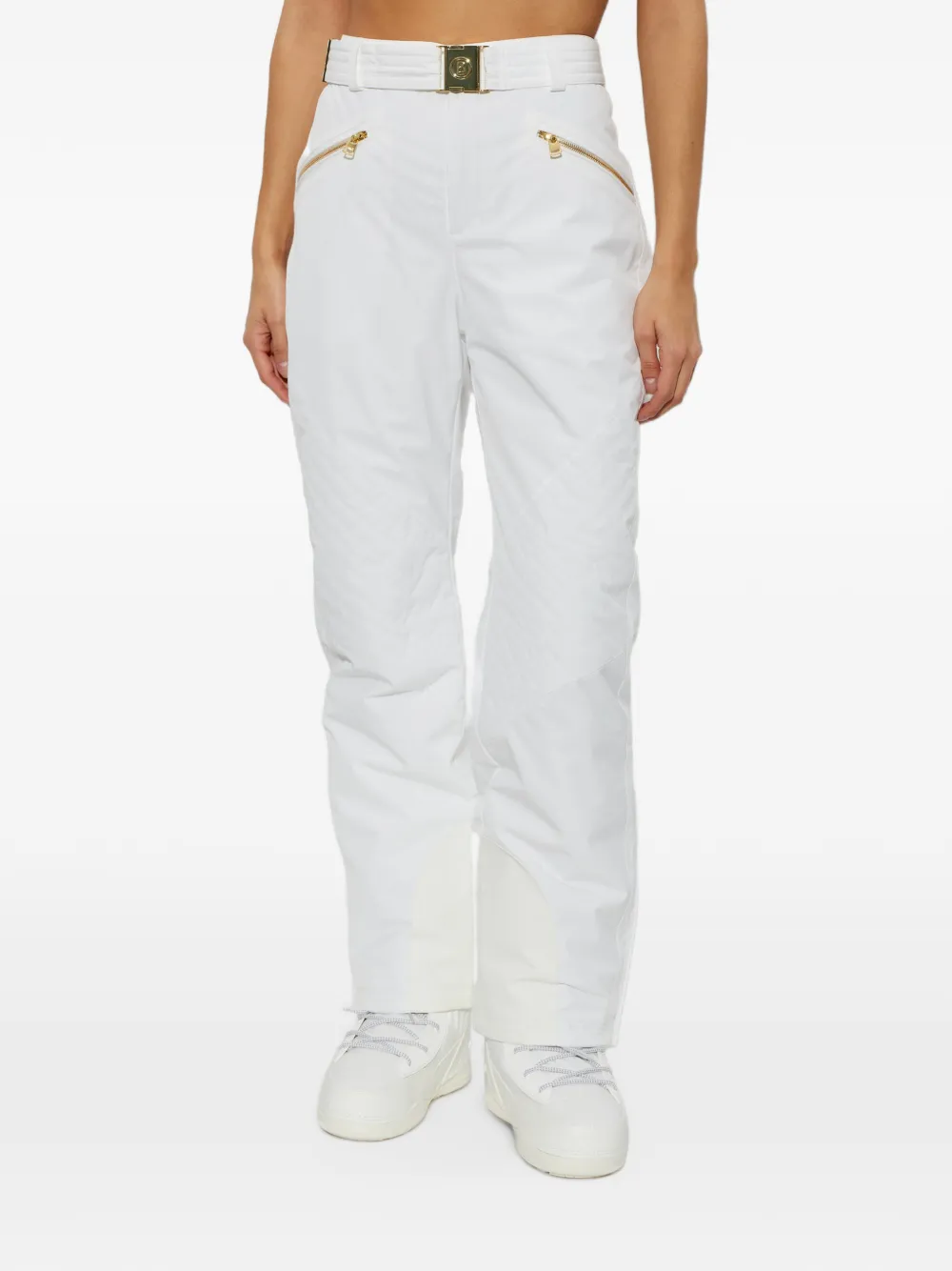 BOGNER Franzi-T quilted ski pants Wit