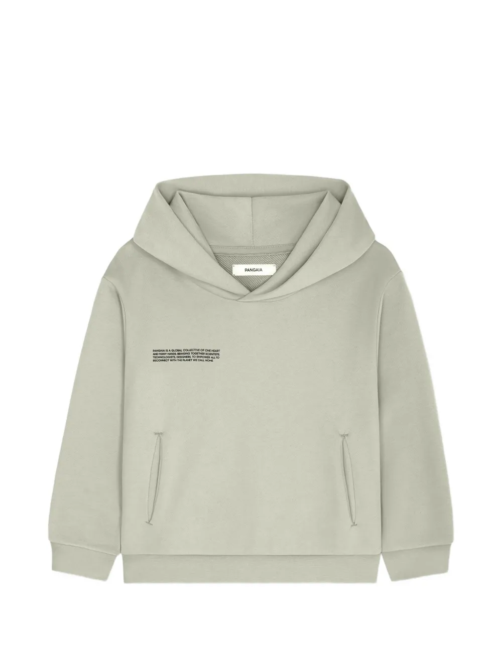Pangaia Kids logo-print hoodie - Verde