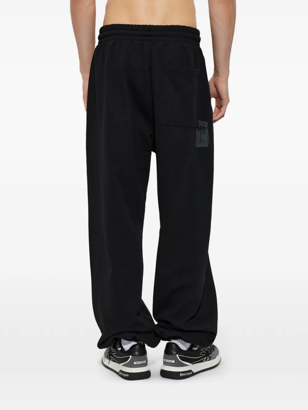 Palm Angels drawstring track pants Zwart
