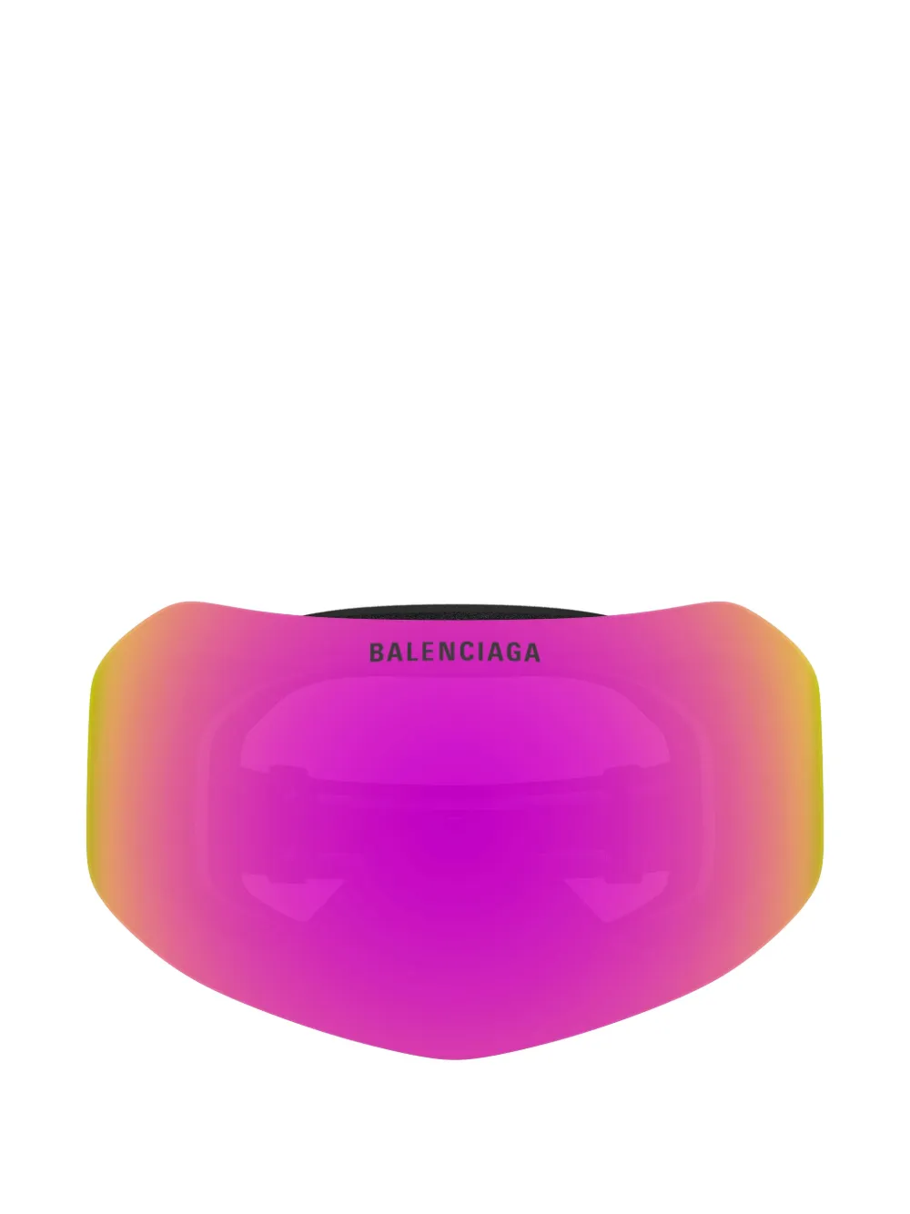 Balenciaga Eyewear logo-strap ski goggles Zwart
