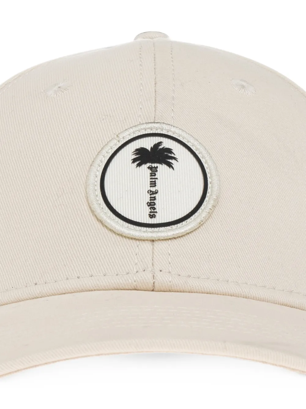Palm Angels logo-patch baseball cap Beige