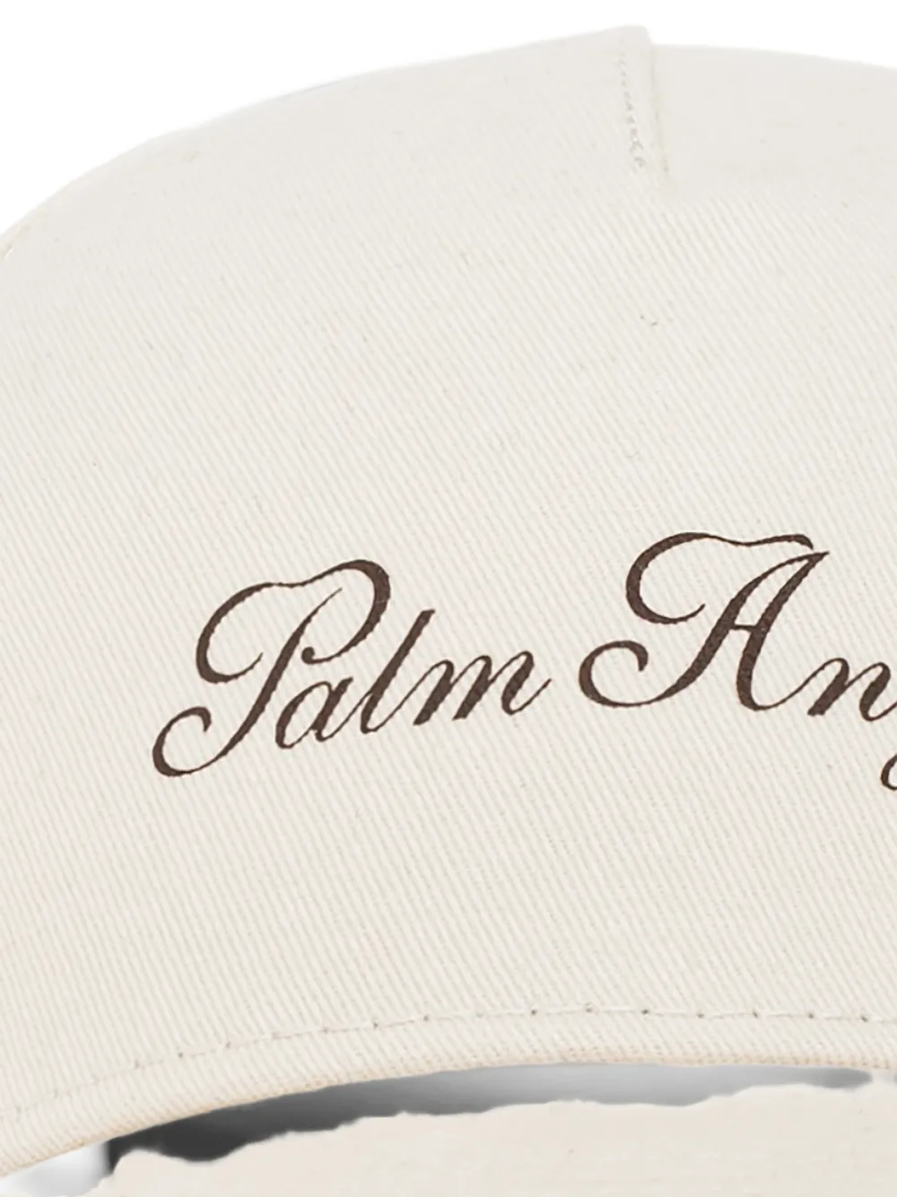 Palm Angels logo-print cotton baseball cap Beige