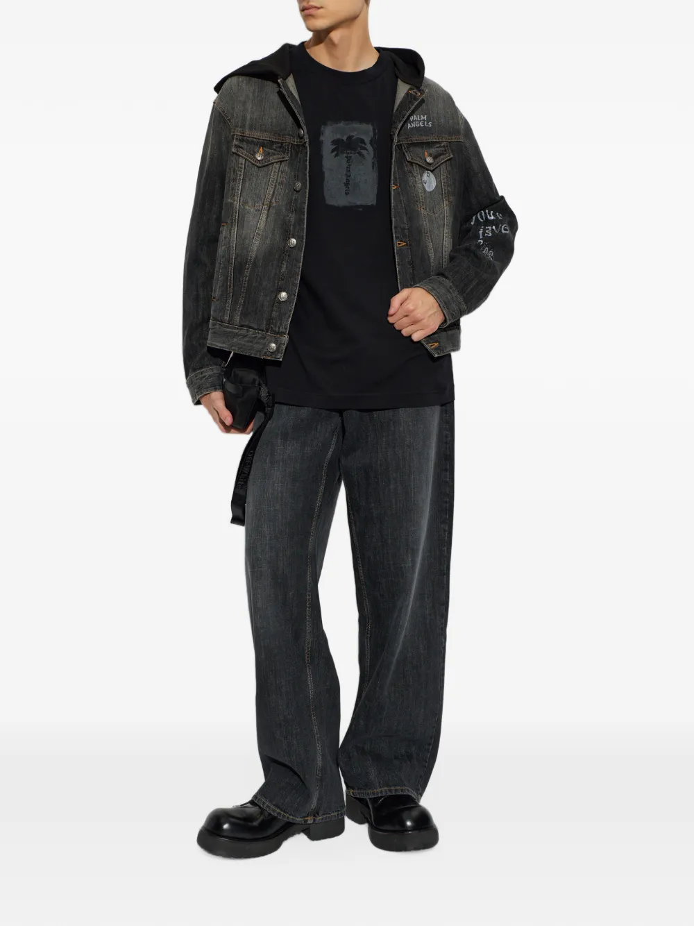 Palm Angels five-pocket straight-leg jeans - Nero