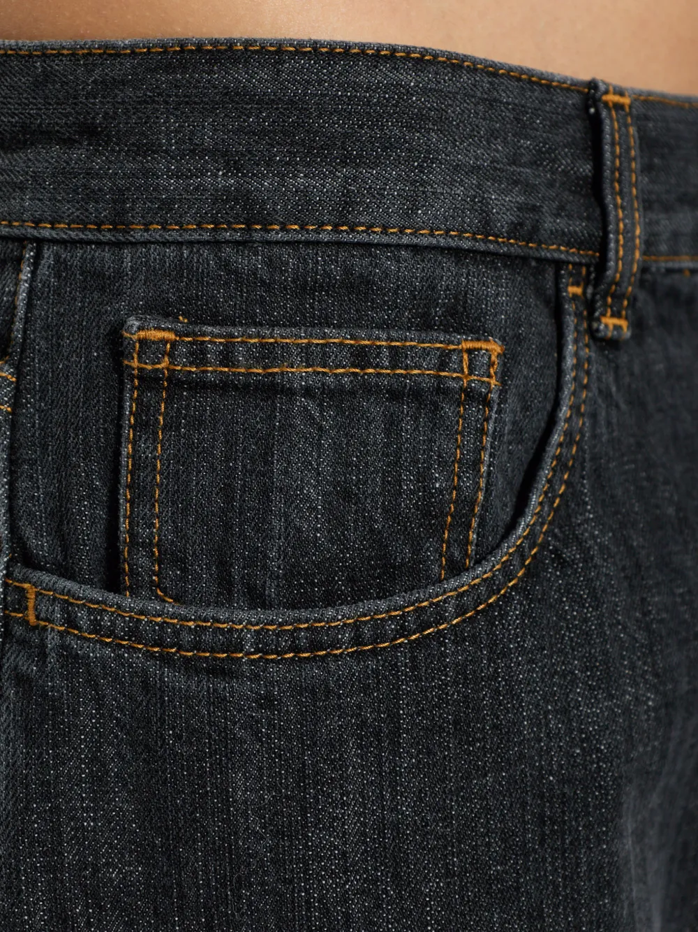 Palm Angels five-pocket straight-leg jeans Zwart