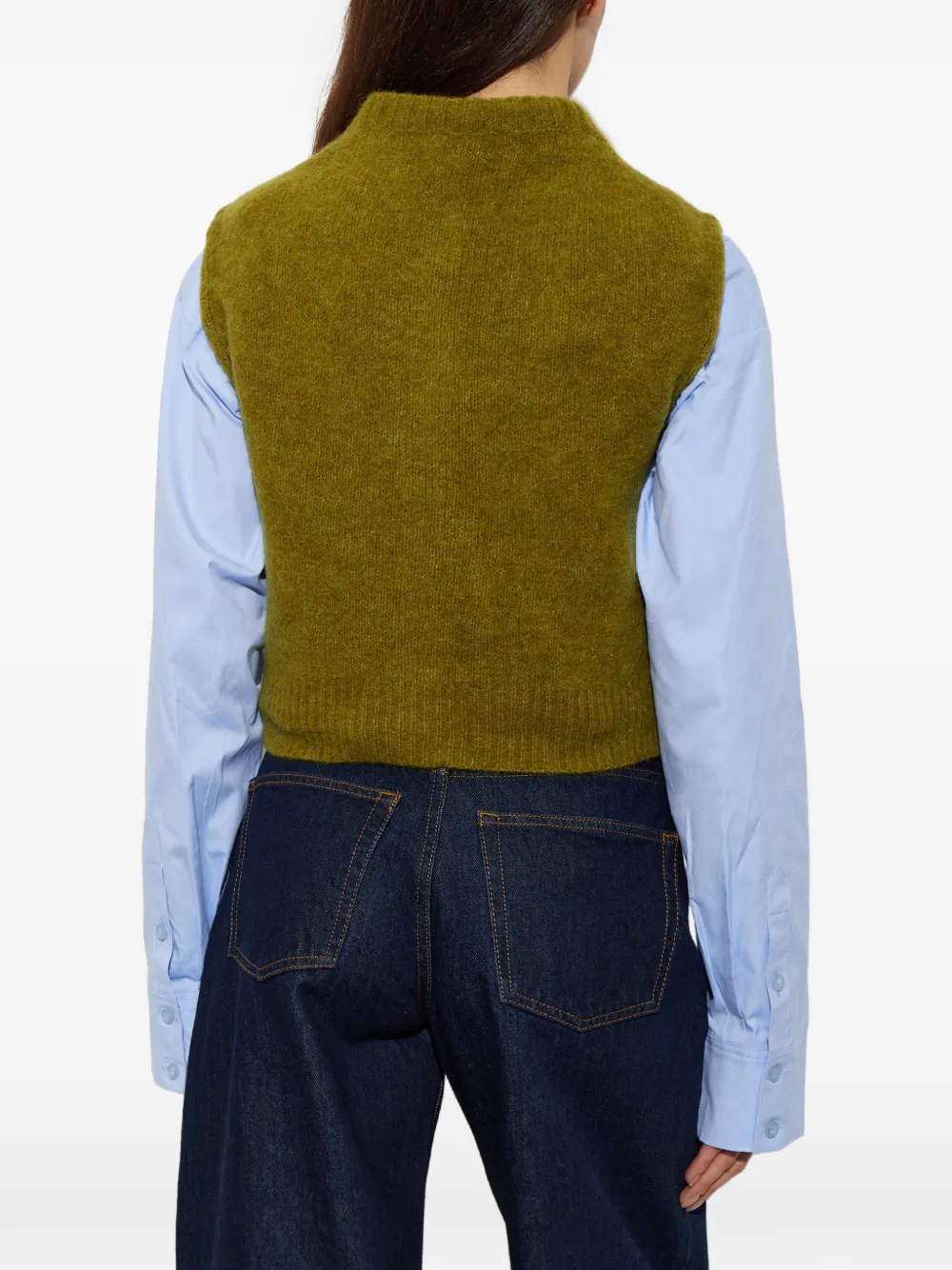 Forte appliqué-embellished waistcoat Groen