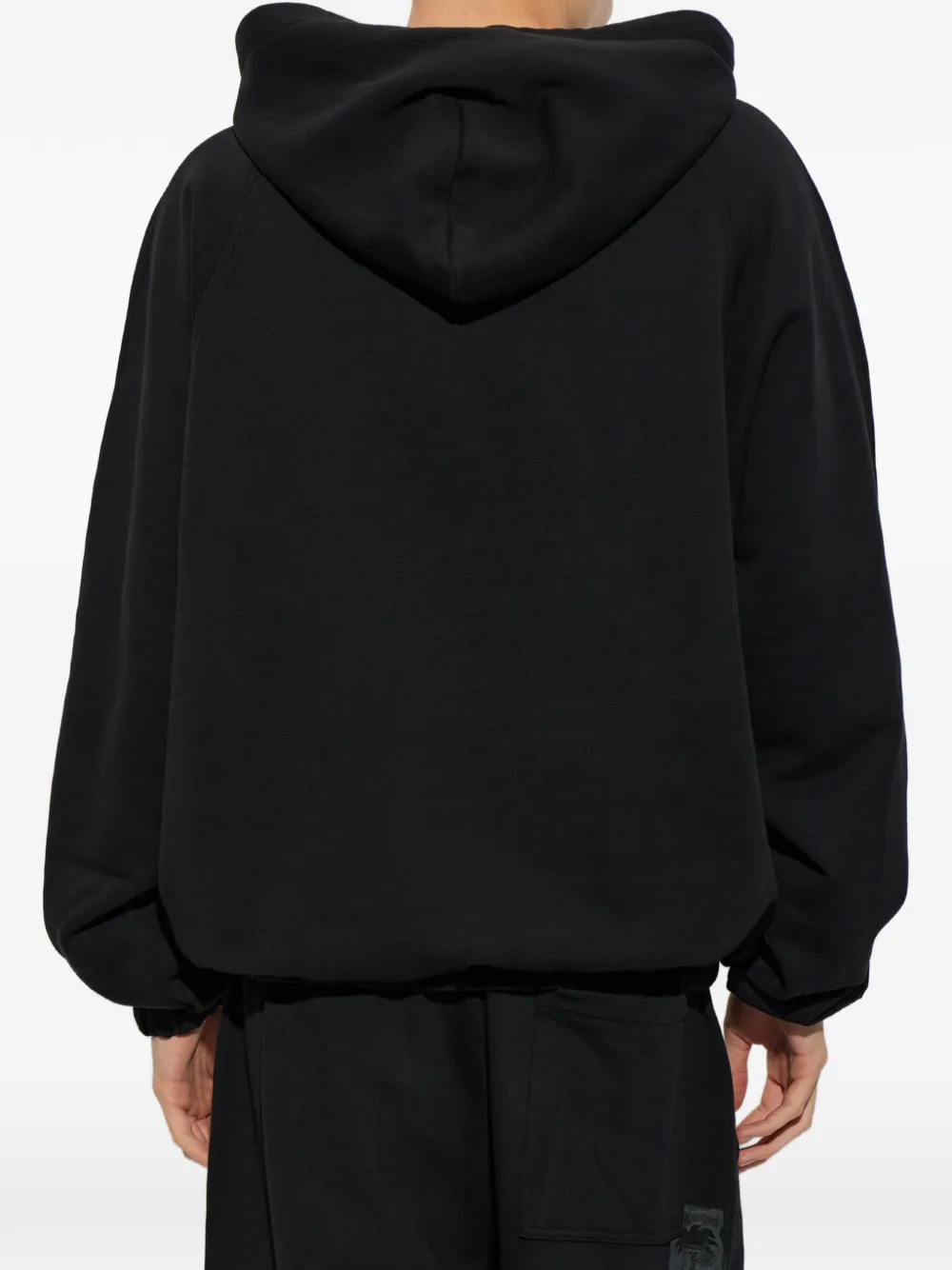 Palm Angels logo-motif hoodie Zwart