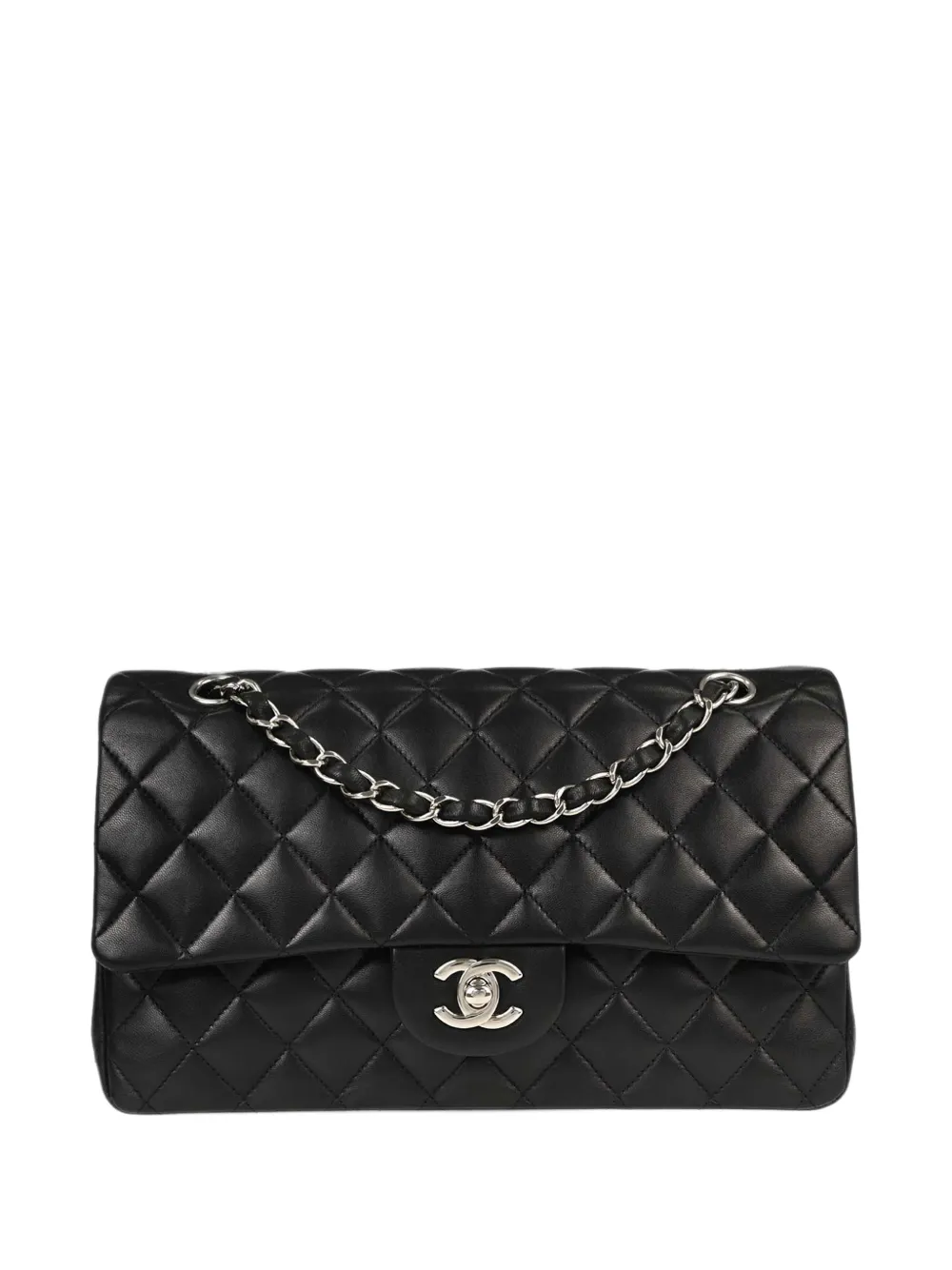 CHANEL Pre-Owned medium Classic Double Flap quilted shoulder bag - Schwarz