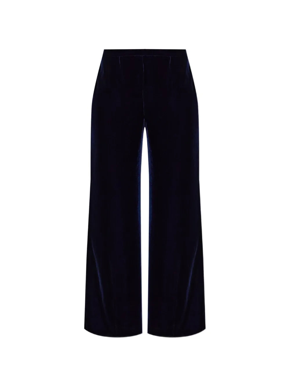 Forte velvet wide-leg trousers Blauw