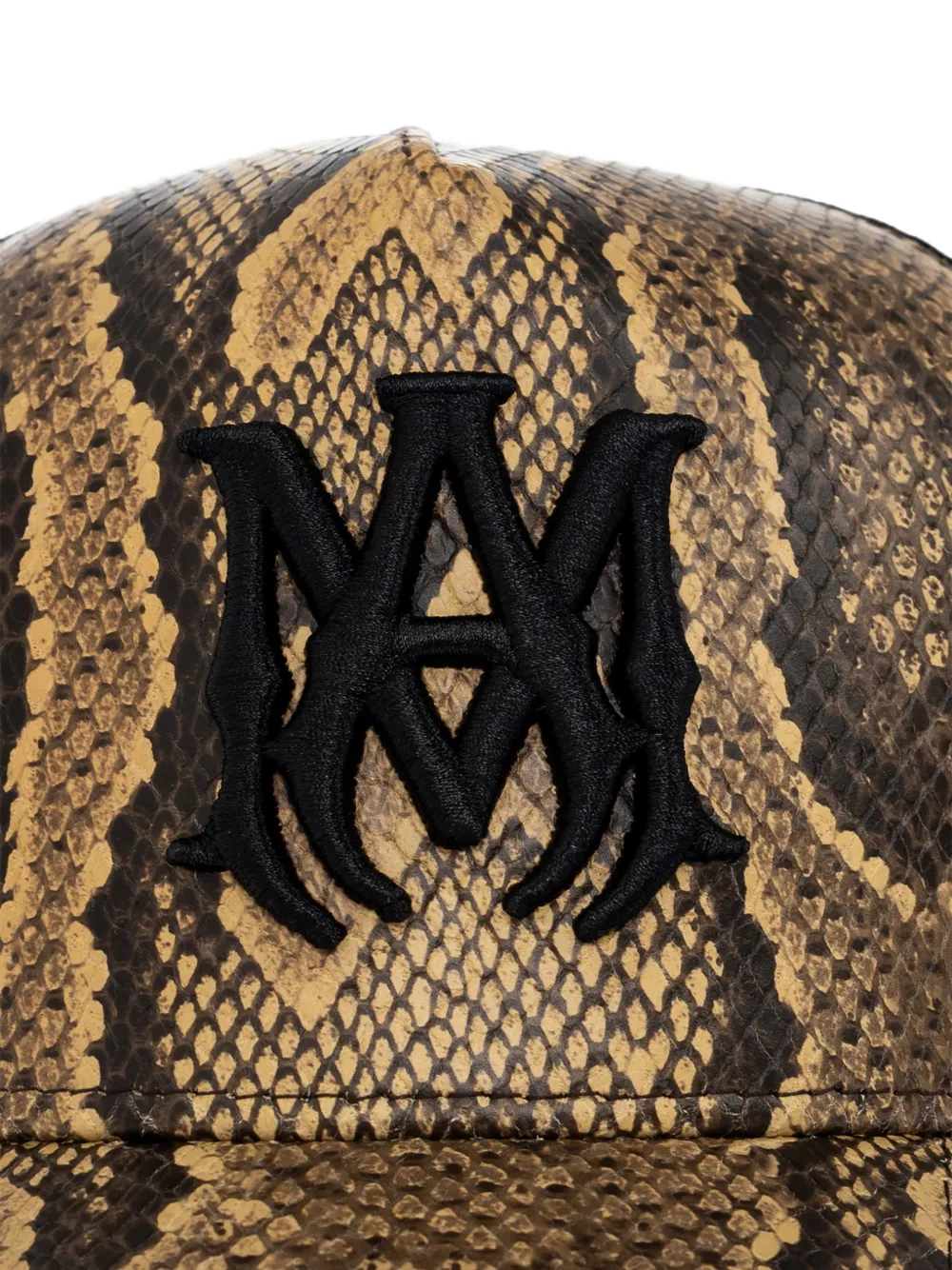 AMIRI MA snakeskin-effect baseball cap Bruin
