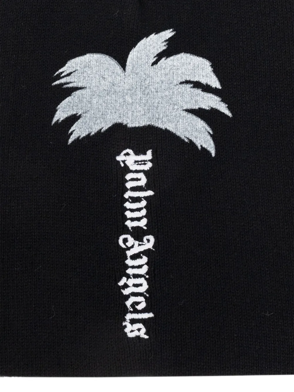Palm Angels big Palm Tree beanie hat Zwart