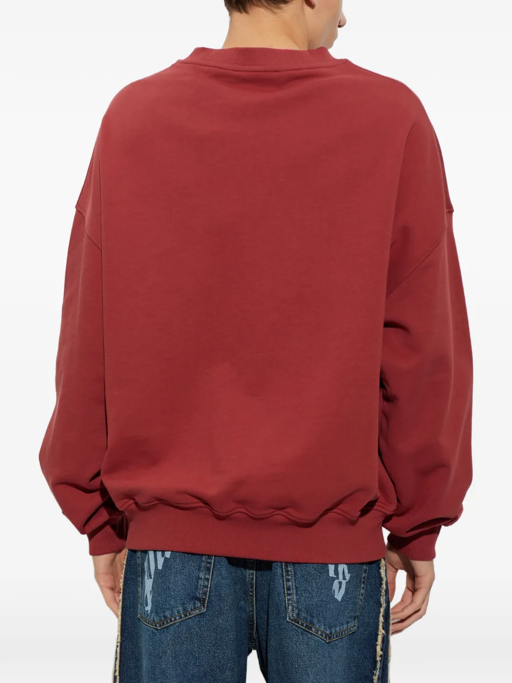 Palm Angels logo-print sweatshirt Rood