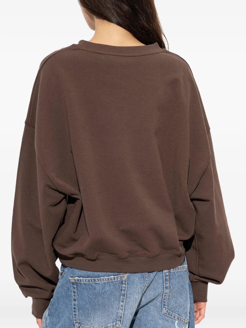 Palm Angels palm-print dropped-shoulder sweatshirt Bruin