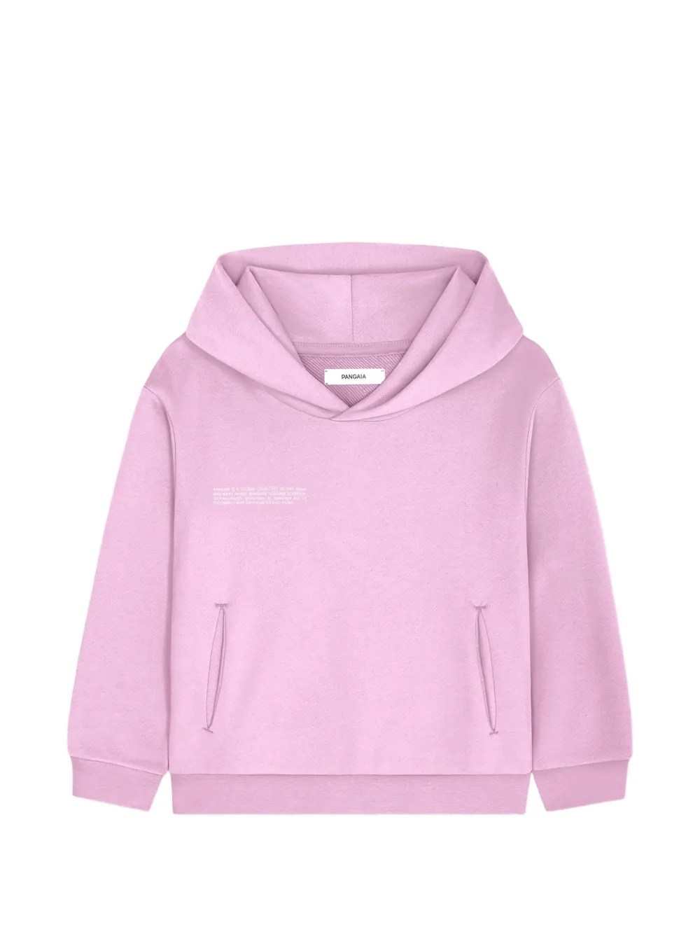 Pangaia Kids logo-print hoodie - Rosa