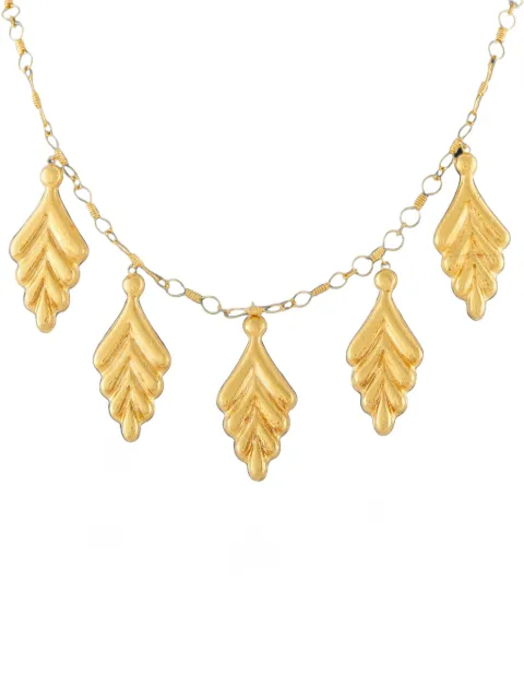 Lalaounis leaf-pendant necklace
