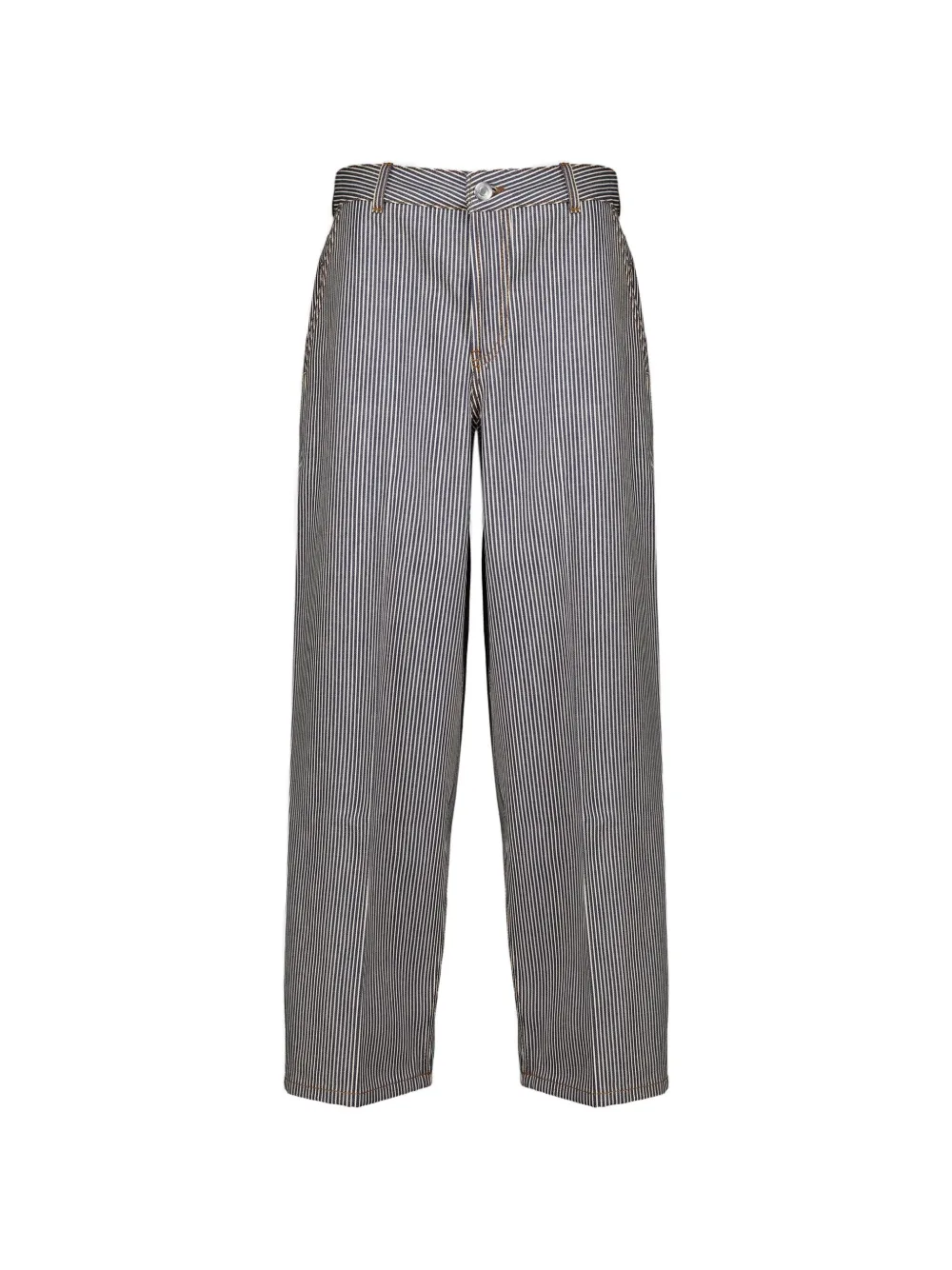 AMI Paris striped balloon-cut jeans - Blau