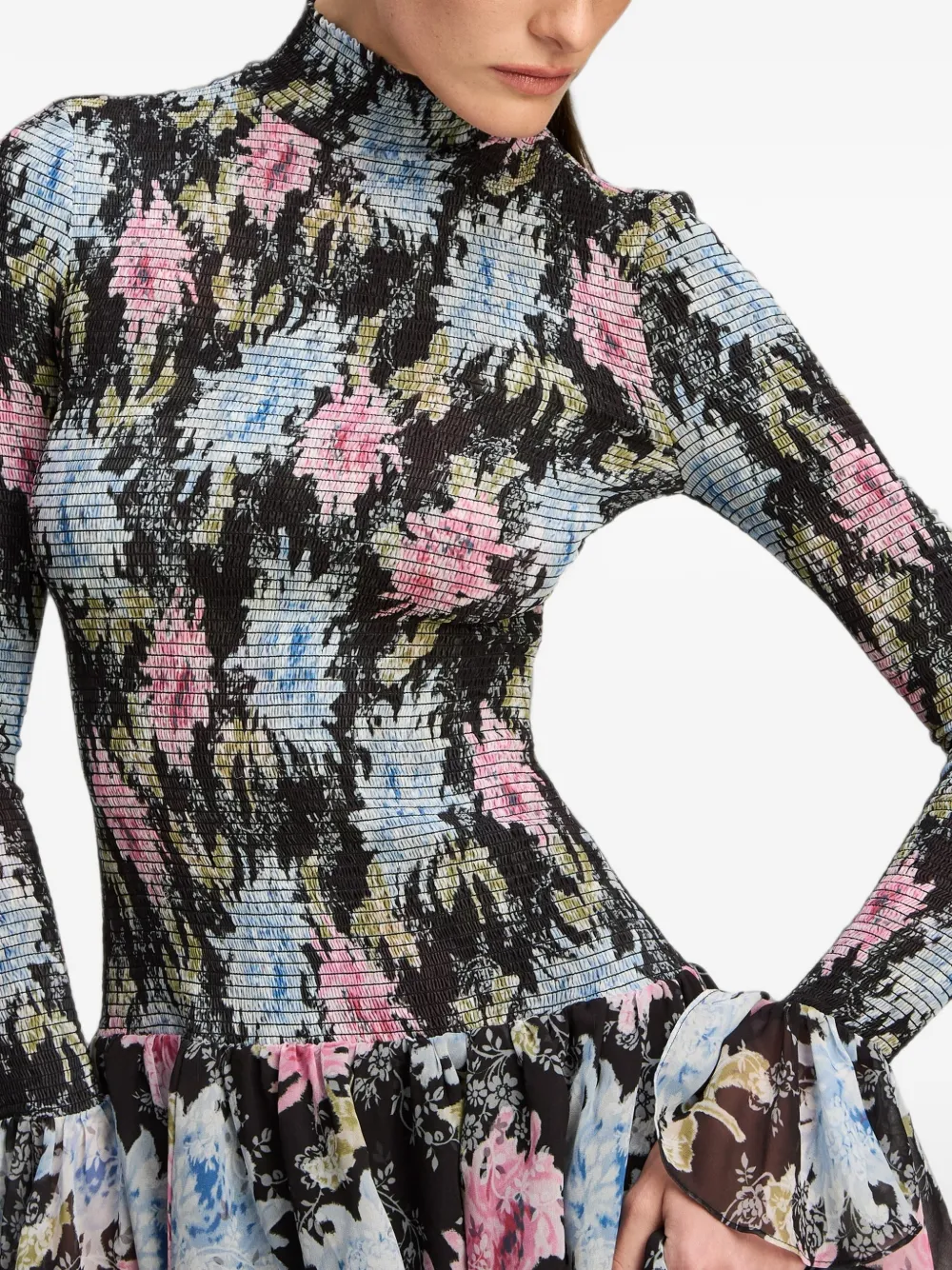 Cinq A Sept Ikat Dahlia Ismene midi dress Zwart