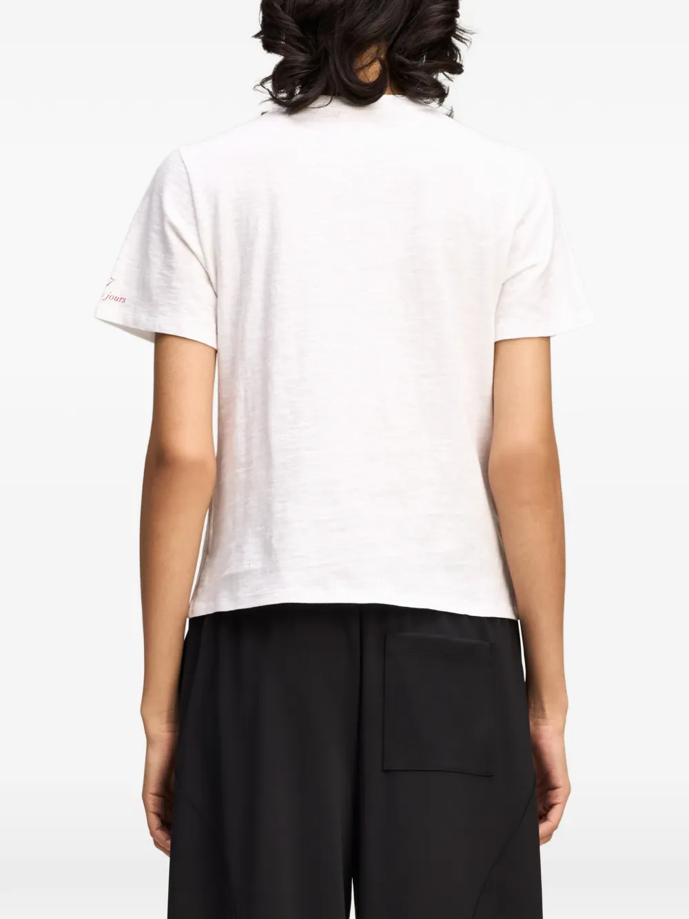 Cinq A Sept heatset-embellished L'Amour T-shirt Wit