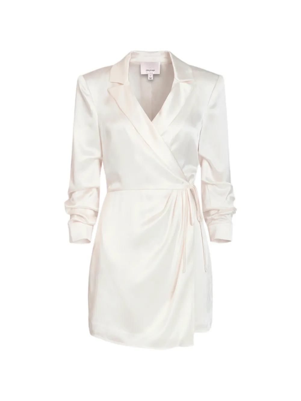 Cinq A Sept Sabina wrap-style mini dress Wit