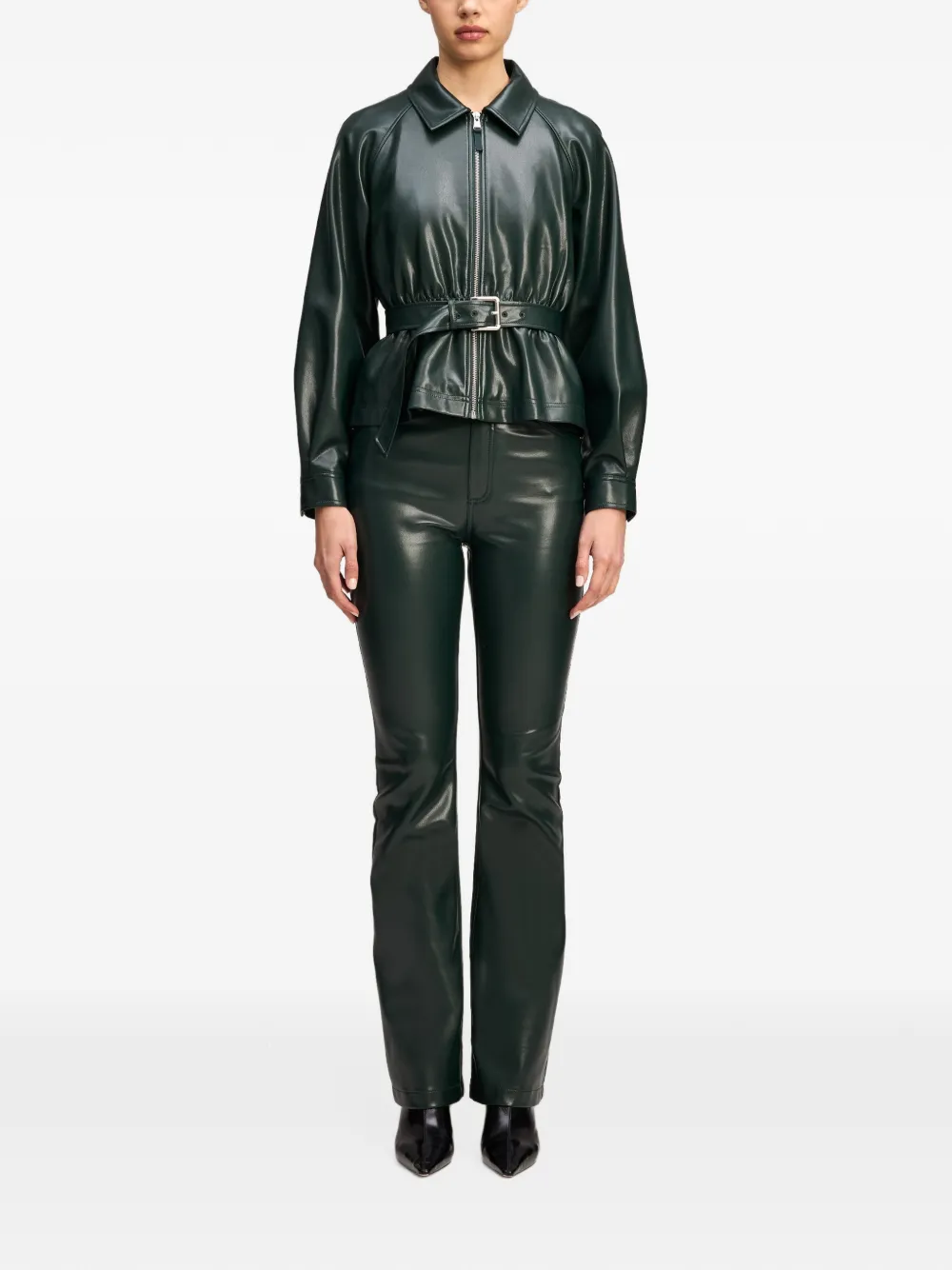 Cinq A Sept Briar belted jacket Groen