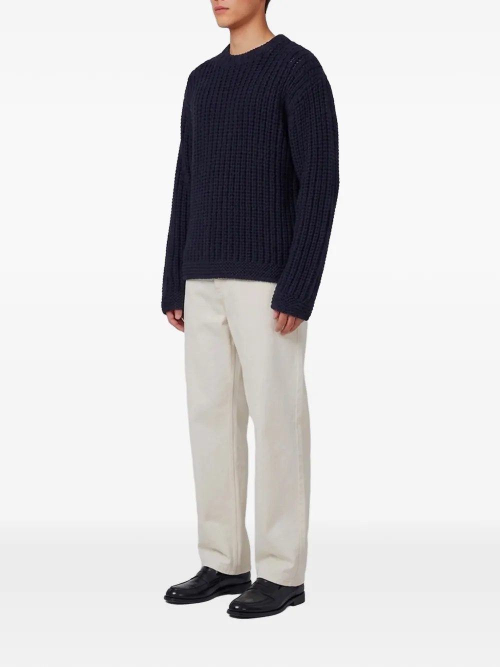 Barena ribbed-knit sweater Blauw
