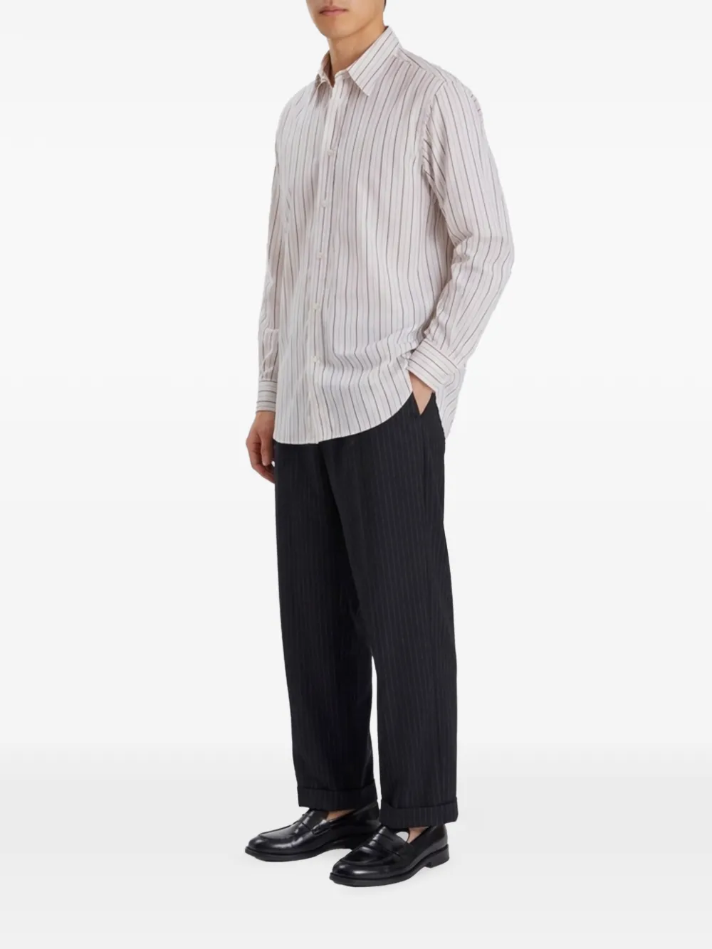 Barena Trosa Strion striped shirt Wit