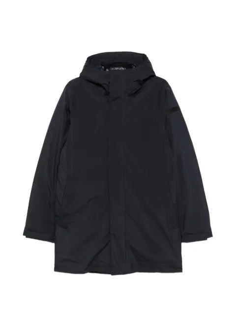 RRD hooded concealed-fastening coat