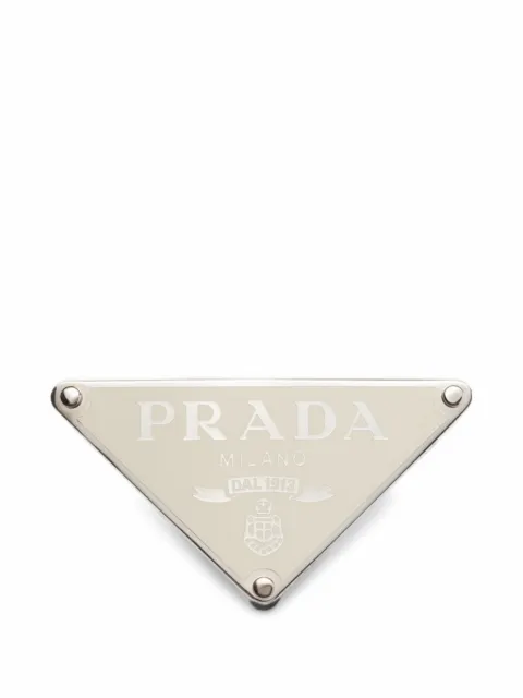Prada triangle logol belt buckle - Custom Belts
