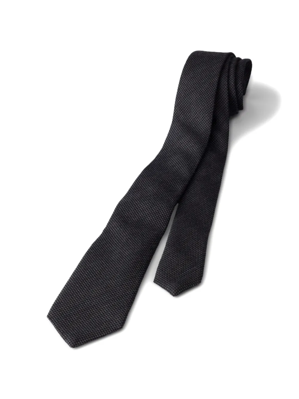 Prada wool and silk tie Grijs