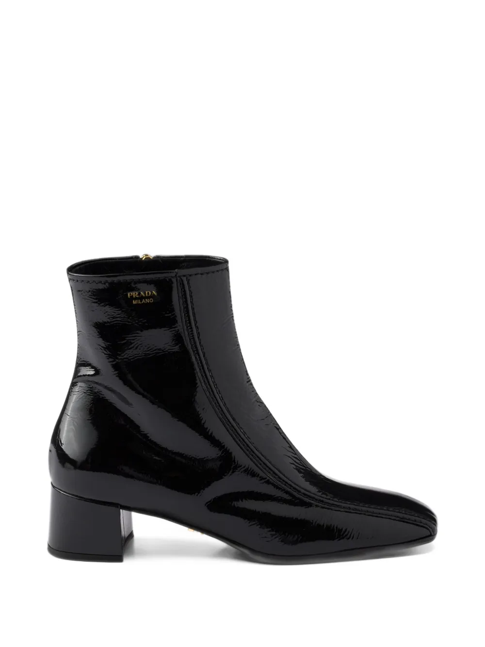 Prada Stivali in pelle verniciata naplak - Nero