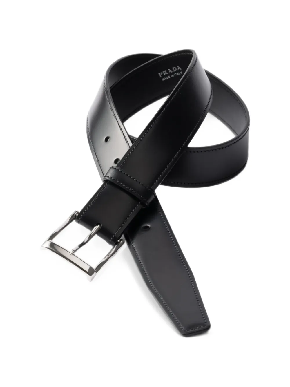 Prada Custom Belts leren riemband Zwart