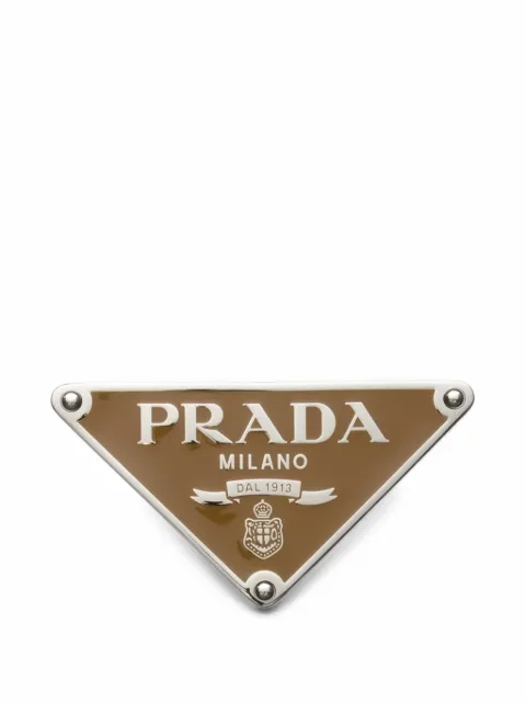 Prada Enameled-metal belt buckle - Custom Belts