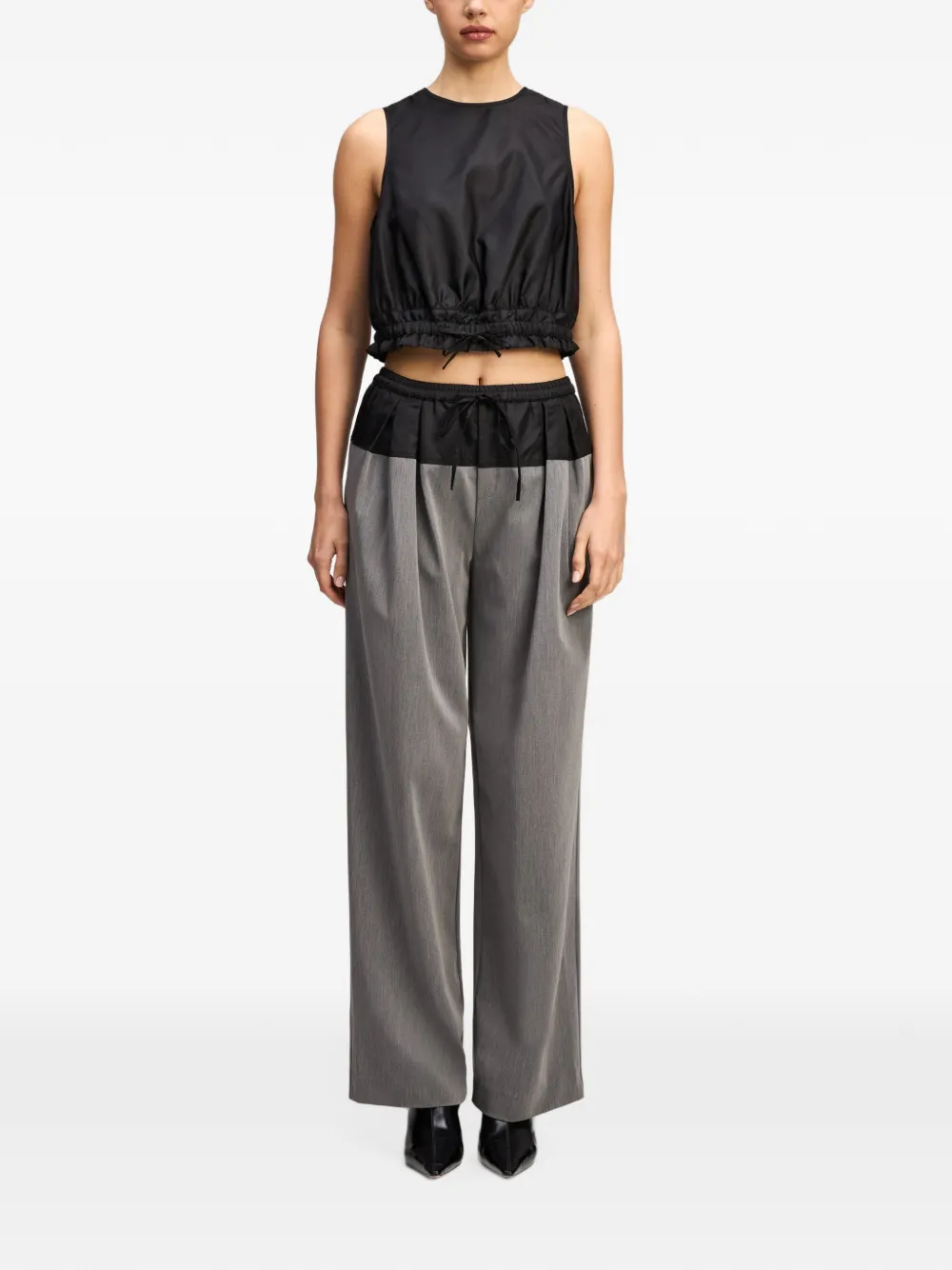Cinq A Sept Elisabetta wide-leg trousers Grijs