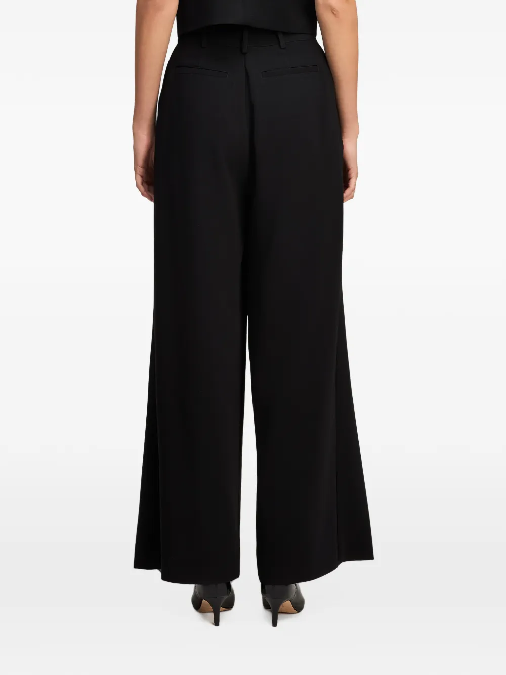 Cinq A Sept Marne pleated tailored trousers Zwart