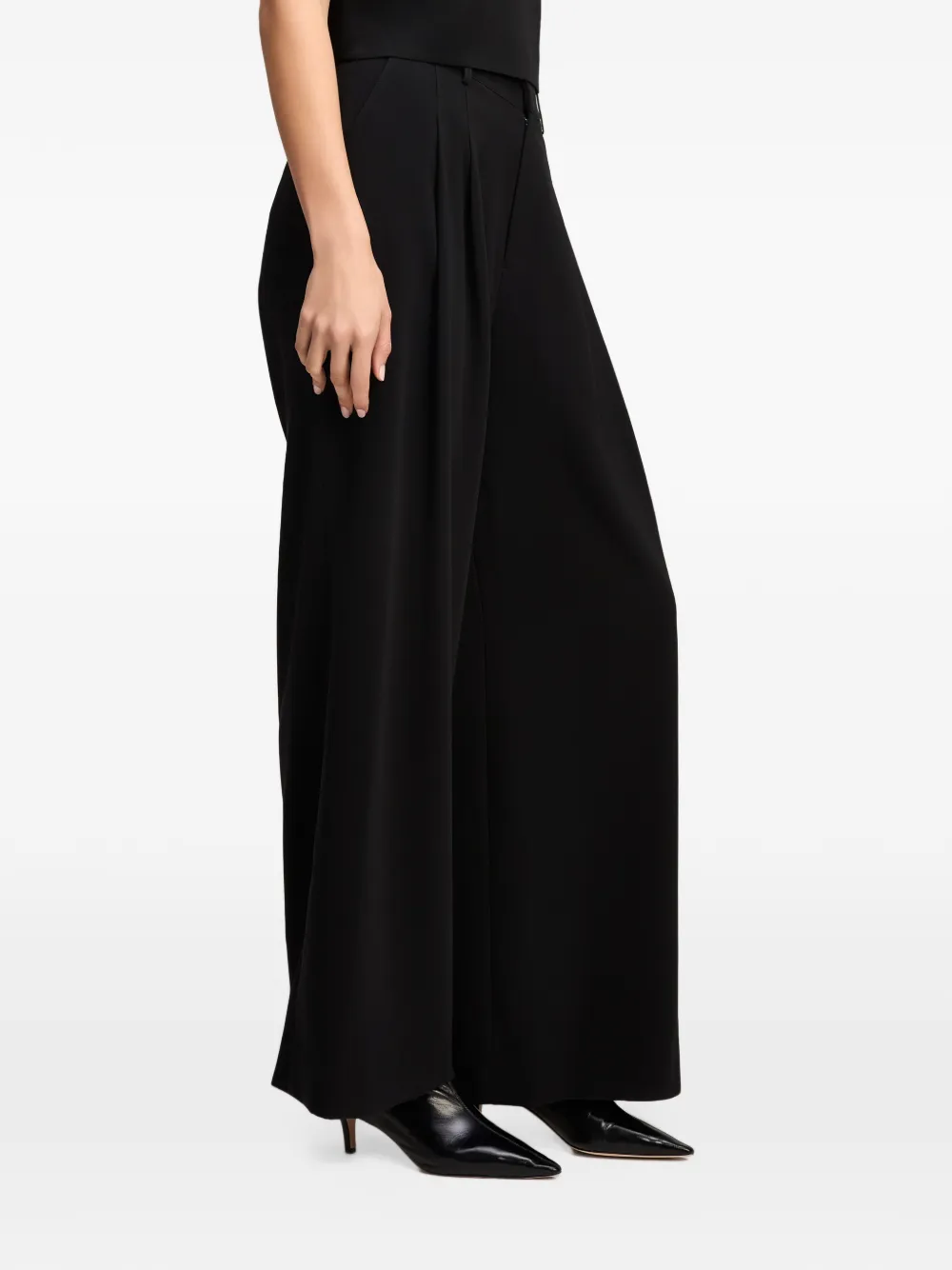 Cinq A Sept Marne pleated tailored trousers Zwart