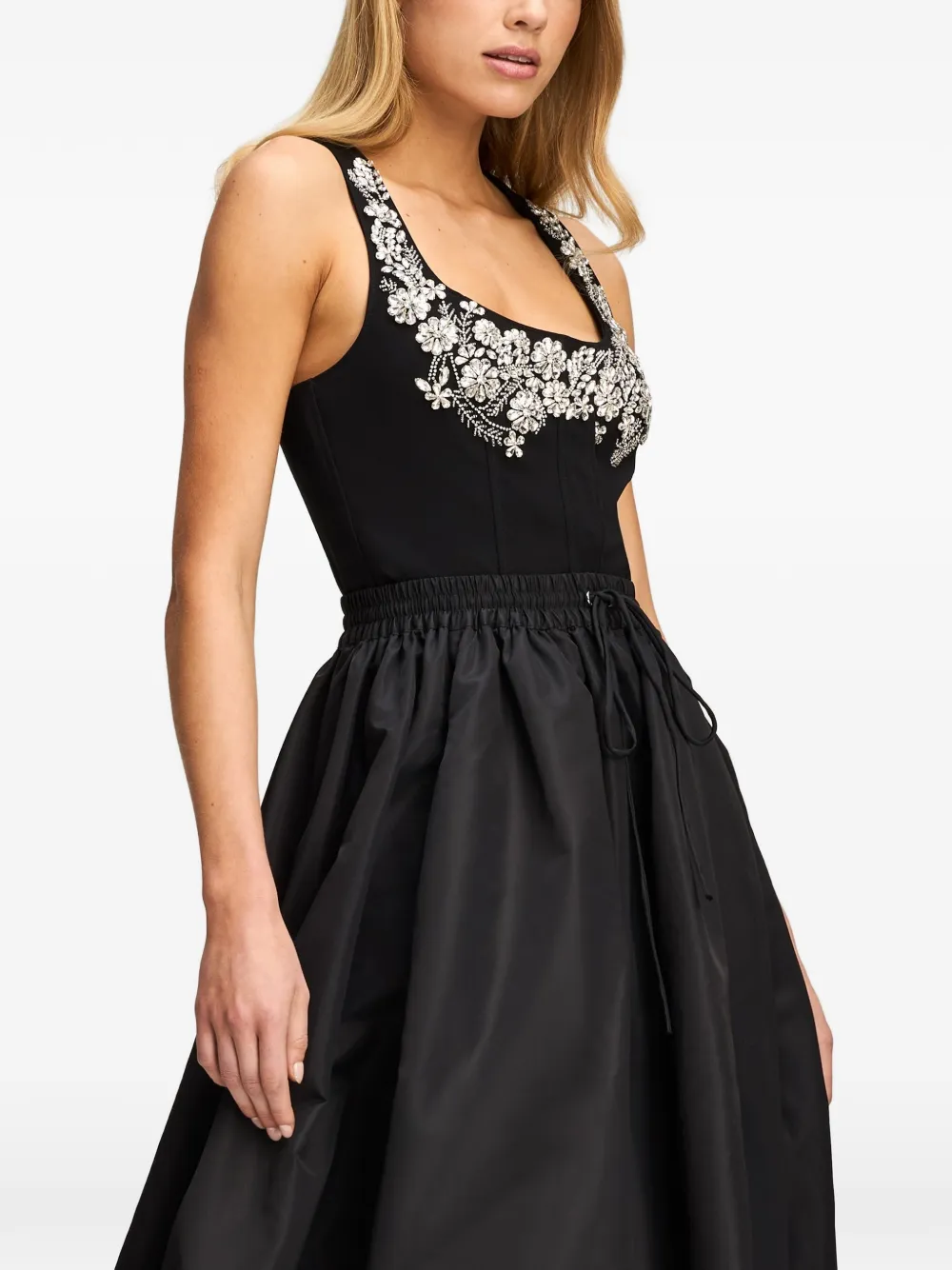 Cinq A Sept Aliana crystal-embellished vest Zwart