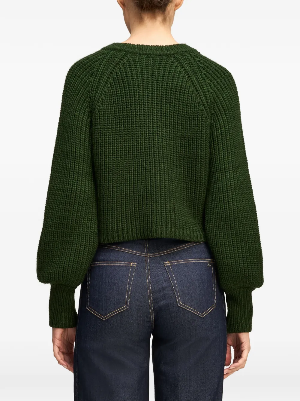 Cinq A Sept Keren baroque-embellished sweater Groen