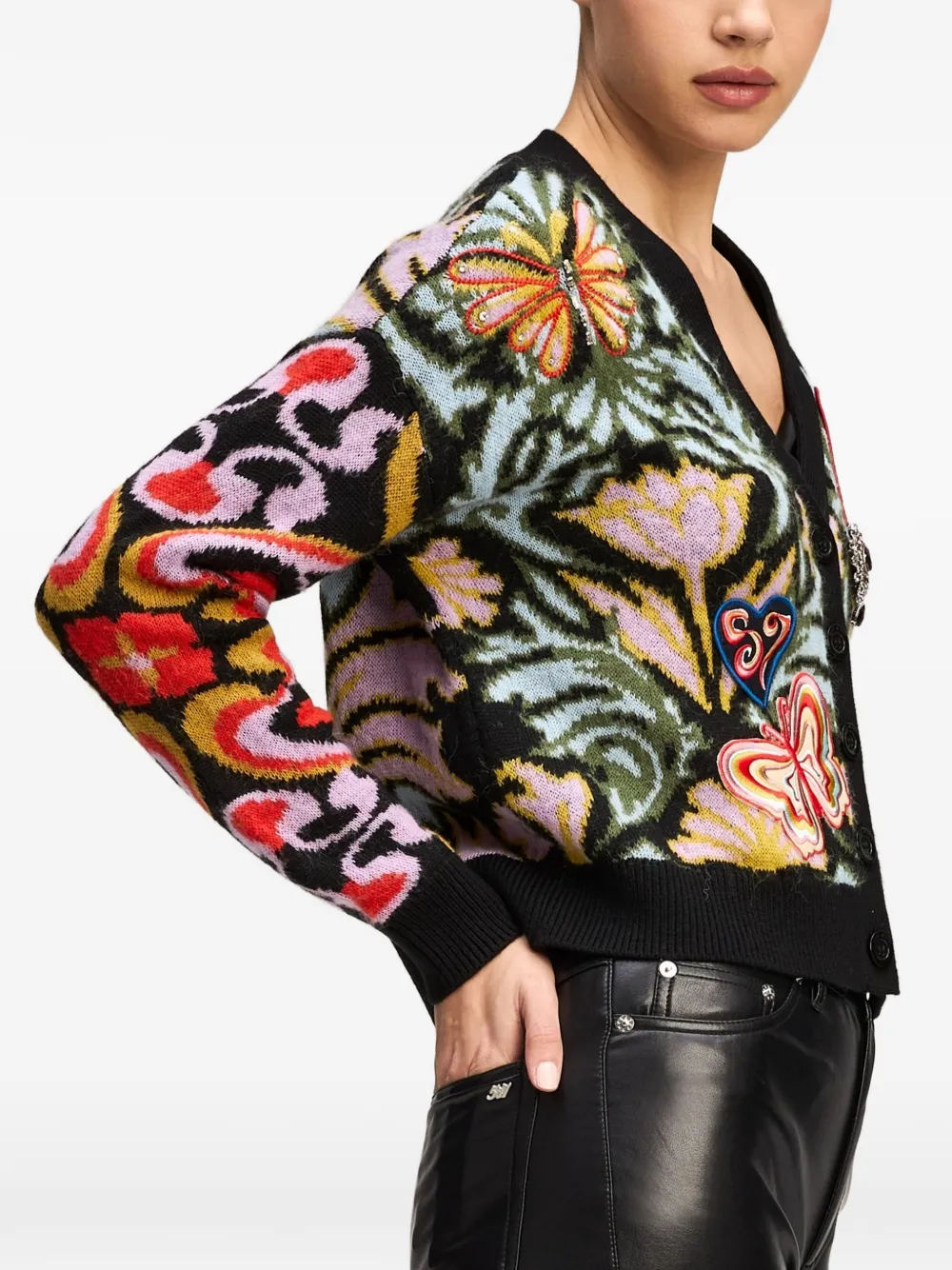 Cinq A Sept Psychedellic Amour cardigan Zwart